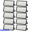 10X LED Fluter 100W Außen Strahler Flutlicht Scheinwerfer Garten Lampe 10000lm