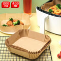 200/400x Backpapier 20cm Für Friteuse Heißluftfritteuse Grill Backofen Air Fryer