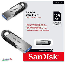 128 GB Sandisk USB Stick 128GB Speicherstick Cruzer Ultra Flair silber USB 3.0