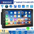 2 DIN 7 Zoll Autoradio Android 13 4+64G Apple Carplay GPS RDS WIFI USB Bluetooth