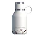 Asobu - Dog Bowl - Edelstahlflasche mit Hundenapf 1 Liter Weiß SDB1 white (08425