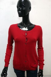 Liu Jo Damen Strickjacke Gr. S Winterpullover Pulli Rot Sweater