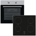 Herdset Backofen Einbauherd Pizzastufe mit Bosch Induktionskochfeld autark 60 cm