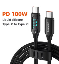 Toocki USB C zu USB C Kabel 100W mit Anzeige PD Schnell Ladegerät USB-C