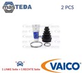 V10-6244 ACHSMANSCHETTE ANTRIEBSWELLE TRANSMISSION END VAICO 2PCS FÜR VW POLO