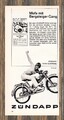 Zündapp Mofa 25 - Reklame Werbeanzeige Original-Werbung 1967