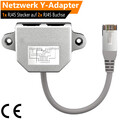 Portdoppler Netzwerk Splitter 2-Fach RJ45 Verteiler Y-Adapter 2x LAN Ethernet