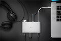 USB-C Multiport-Adapter aus Aluminium erweitert USB-C, Ethernet-,HDMI,VGA,USB