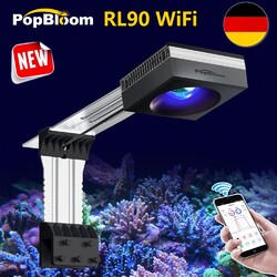PopBloom RL90 90W meerwasser led beleuchtung Vollspektrum für reef aquarium 60cm