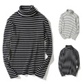 Rollkragenpullover Bluse Oberteile T-Shirt Pullover Casual Retro Basic-T-Shirt