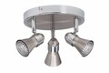Brilliant Sanny LED Spotrohr Decken Spot Strahler chrom 3-flg GU10 PAR51 750 lm