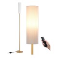 EDISHINE Stehlampe Wohnzimmer 165cm, Standleuchte LED Dimmbar, Stehleuchte Gold