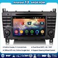 Android 14 Carplay 8-Kern Autoradio DAB+DVD Mercedes C/CLC/G Klasse W203 W463