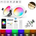 WIFI Bluetooth LED Einbaustrahler RGB+WW+CW 230V Bad Einbau-Leuchten Decken spot