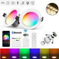 WIFI Bluetooth LED Einbaustrahler RGB+WW+CW 230V Bad Einbau-Leuchten Decken spot