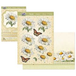 Hunkydory Sweet Like Gänseblümchen Blumendeko große Decoupage-Karten-Kit P&P Rabatte