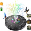 LED Solar Pumpe mit Akku Teich Brunnen Springbrunnen Fontäne Garten Wasserspiel