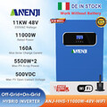 11000W Off+On grid Hybrid Solar Wechselrichter MPPT 120A 230V 48V 500VDC WIFI