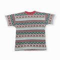 90s Dutch Zipper T-Shirt Baumwolle Rot/Grün L