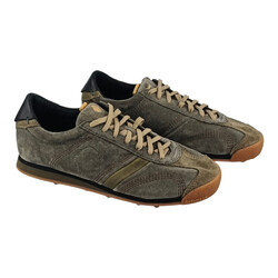 Satorisan Stardust suede deep kaki Echtleder bequem Herrenschuh