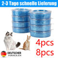 4/8 Stück Nachfüllkassette für Litter Locker, cat Litter Disposal System DHL