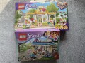LEGO Friends 41085 Tierpflege Klinik + 41444 Heartlake City Bio Café Neu