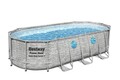 Bestway Power SteelFrame Pool Komplett-Set, oval,