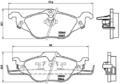 BREMBO P 59 030 Bremsbelagsatz, Scheibenbremse für CHEVROLET,HOLDEN,OPEL,VAUXHAL