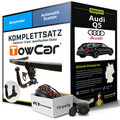 Anhängerkupplung abnehmbar für AUDI Q5 +E-Satz (AHK+ES) PKW NEU