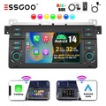DAB+ Android 14 Apple Carplay Autoradio GPS RDS WiFi Für BMW 3er E46 M3 320 MGZT