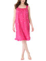 Ärmellos Baumwolle Nacht Kleid Nachthemd Pink Dreams & Co Gr. 50 - 72  #A11
