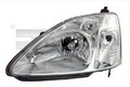 TYC Scheinwerfer Links für HONDA CIVIC VII Hatchback (EU, EP, EV) 20-6252-05-2