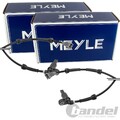 2X MEYLE ABS-SENSOREN HINTEN BEIDSEITIG PASSEND FÜR PEUGEOT 206 LINKS+RECHTS