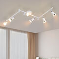 1-6 Flammen GU10 Deckenstrahler Drehbare Spotleuchte Wandlampe Weiß Wohnzimmer