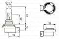 BOSCH 1 987 302 082 Glühlampe Hauptscheinwerfer für VW PEUGEOT MINI