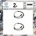 2x ORIGINAL® Triscan Sensor, Raddrehzahl Vorne, Links, Rechts für Renault