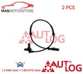 ABS SENSOR DREHZAHLFÜHLER PAAR AUTLOG AS5162 2PCS I FÜR RENAULT CLIO II