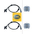 2x Sensor für Raddrehzahl HELLA 6PU012806-331 2 Sensor Raddrehzahl