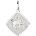 JOBO Anhänger Sternzeichen Stier 925 Sterling Silber matt Sternzeichenanhänger