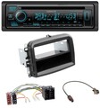 Kenwood Bluetooth DAB CD MP3 USB Autoradio für Fiat 500L (mit ISO, ab 2012)