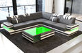 Sofa Couch Ecksofa Ragusa L Form Luxus Designersofa Ledercouch LED Leder Modern