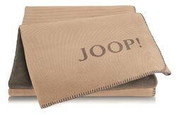 JOOP! Melange Doubleface Wohn- Kuscheldecke 150x200 cm Cashew-Kastanie 739254