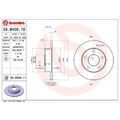 2X Brembo Bremsscheibe Hinterachse Prime Line - Uv Coated für Audi VW