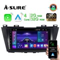 CarPlay 2G+32GB Android 14 Autoradio Für Mazda 5 2010-2015 GPS NAVI SWC RDS WIFI