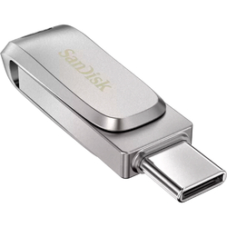 SanDisk Ultra Dual Drive Luxe 128 GB, USB-Stick, silberUSB-A 3.2 Gen 1, USB-C 3.2 Gen 1