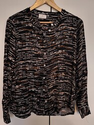 Damen Bluse Gr. 40 Langarm