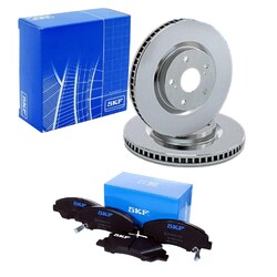 SKF BREMSSCHEIBEN 241mm + BELÄGE VORNE passend für HYUNDAI i10 BAVA 241x18mm / Einschränkungen beachten / Bj. 2013-2019