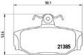 BREMBO Bremsbelagsatz, Scheibenbremse P 86 009 für VOLVO