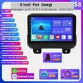 8+128GB Android 12 Autoradio Carplay GPS Navi WiFi für Jeep Wrangler RDS FM DAB+