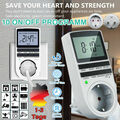 Zeitschaltuhr Steckdose Timer Digitale Zeitschalter Wochenzeitschaltuhr 3680W E